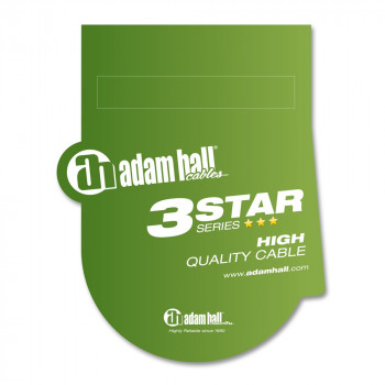 Adam Hall K3 S215 PP 0300 кабель акустический 2 x 1.5 мм² 6.3 мм Jack моно - 6.3 мм Jack моно 3 м