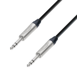 Adam Hall K5 BVV 0050 кабель патч-корд NEUTRIK 6.3 мм Jack стерео - 6.3 мм Jack стерео 0,5 м