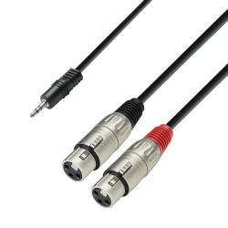 Adam Hall K3 YWFF 0100 аудио кабель 3,5 мм Jack стерео - 2 x XLR штекер 1 м