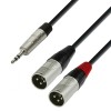 Adam Hall K4 YWMM 0180 аудио кабель REAN 3.5 мм Jack стерео - 2 x XLR (вилка) 1,8 м